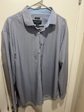 Pronto Uomo Men s Long Sleeve Spandex/Polyester Blend Dress Shirt Size XL
