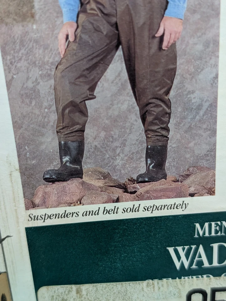 Red Ball Men’s Fishing Bib Wader Boots Sz 9 Brown Made In USA - Never Used - Image 2 of 4