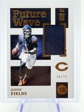 2021 Panini Encased #FWM-JF Justin Fields Future Wave Materials #/75