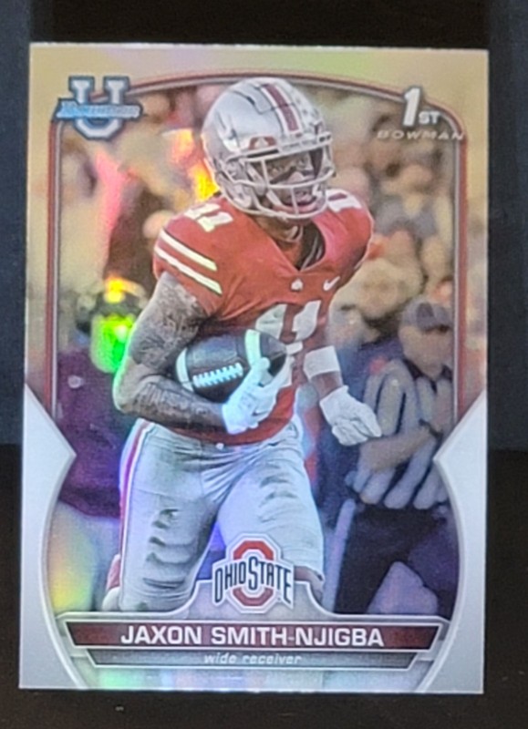 2022 Bowman University Chrome - Jaxon Smith-Njigba #78 Refractor (RC)