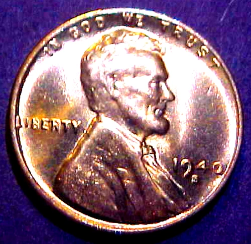 1940-S LINCOLN CENT.....RED BU...................MIN. BID .01 & NO RESERVE!