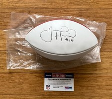 Justin Hunter Autographed Football - Titans - Steelers Tennessee Volunteers PSA