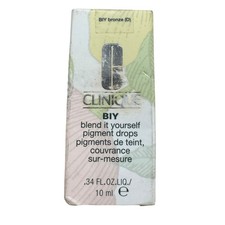 Clinique BIY Blend It Yourself Pigment Drops Foundation Bronze D 10ml New