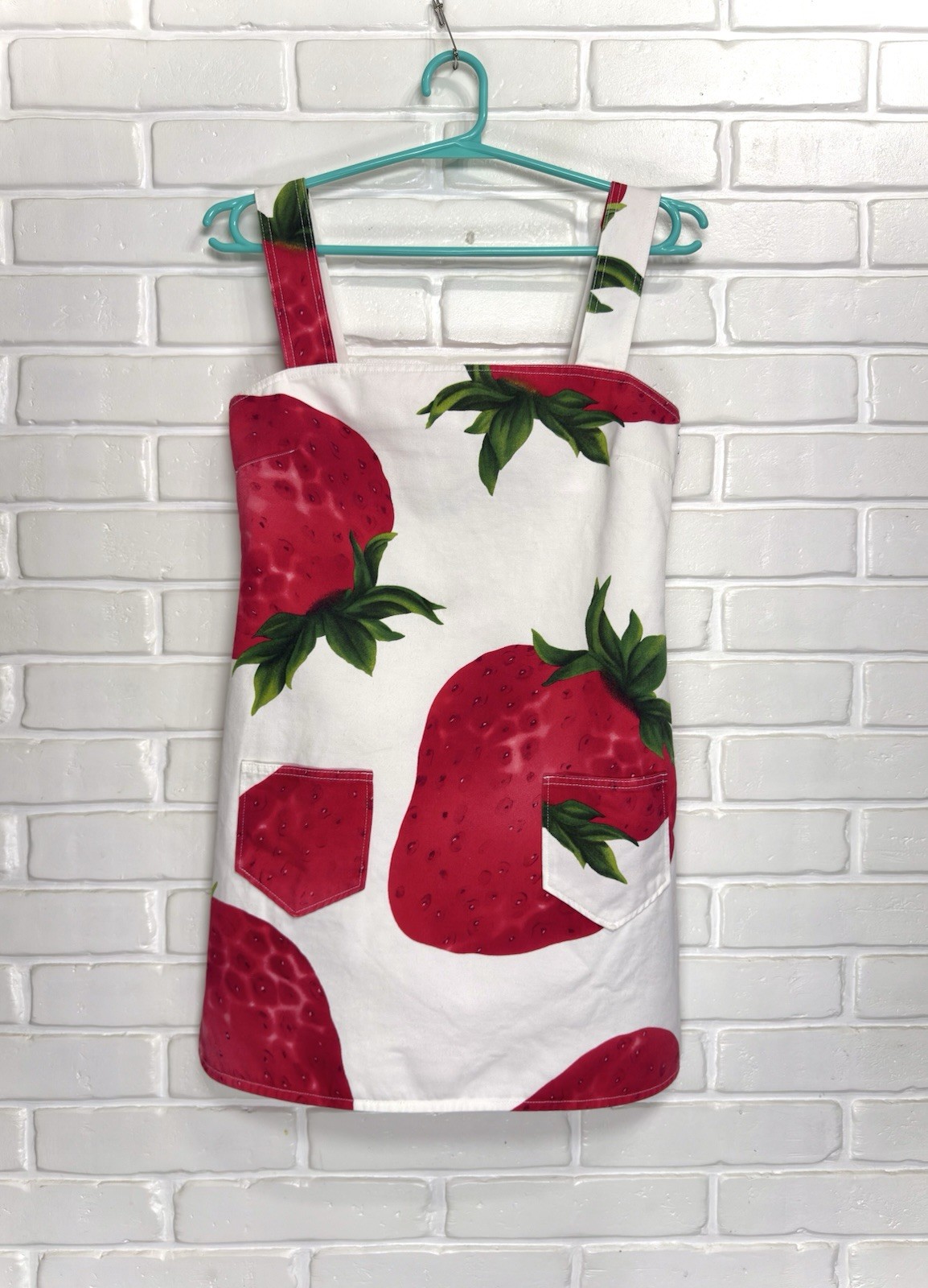 Vintage D&G Dolce & Gabbana Strawberry Print Mini Dress Ittierre Era SZ 28/42 S