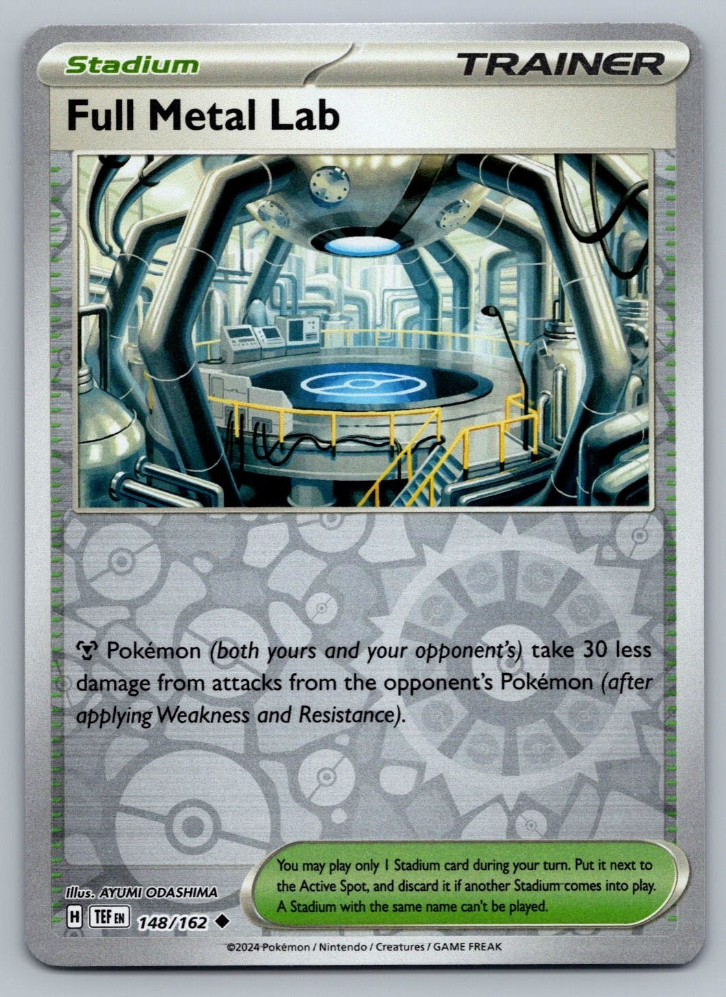 2024 Pokemon - Full Metal Lab 148/162 - Reverse Holo - Temporal Forces - NM/M