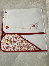 VINTAGE 2006 Gymboree Floral Donkey Parade Baby Blanket