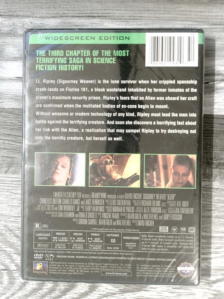 Alien 3 DVD Widescreen Digitally Mastered Region 1 Sigourney Weaver - Image 2 of 2
