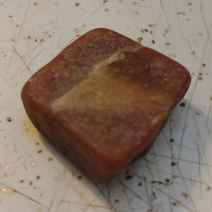 Red & Tan Tumbled Stone / Mineral Specimen, Loose Natural Mineral Sample