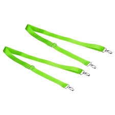 59" Shoulder Strap, 2 Pcs 0.98" Width Strap with Hooks, Fluorescent Green