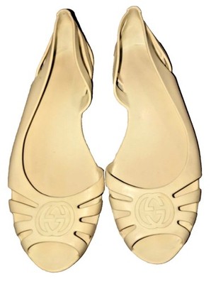 Gucci Brige Interlocking GG Jelly Ballet Flats Size 36.5
