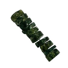Tsavorite Garnet 6x2mm Faceted Rondelle Bead Parcel  1" Long  Green 10 Beads 