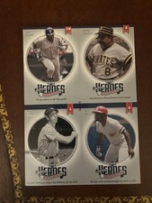 2002 Upper Deck Heroes Baseball Quad Card Stargell Morgan DiMaggio Gwynn. 66/85