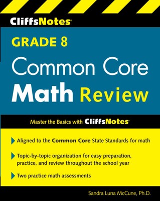 CliffsNotes Grade 8 Common Core Math Review (Quick Review) - paperback Luna ...