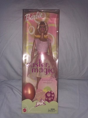Vintage Mattel 2002 Easter Magic Barbie Doll Special Edition W/Egg 55519