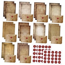 160 Pcs Stationery Paper Set 50 Double Sided 5.5 x 8.25 Inch Vintage Antique