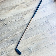 Antiker Hickory Schaft Golfschl&auml;ger W J Bowman Stahlkopf 86 cm 34" um 1890 RAR