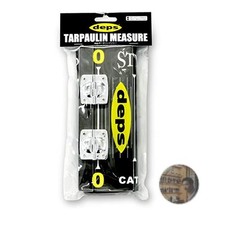 Deps Tarpaulin Fish Measuring Tape 875x200mm Acrylic Flap Waterproof