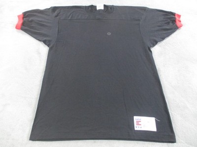 Vintage Eagle USA Shirt Mens Medium Black Red Cotton Crewneck Made In USA 90s