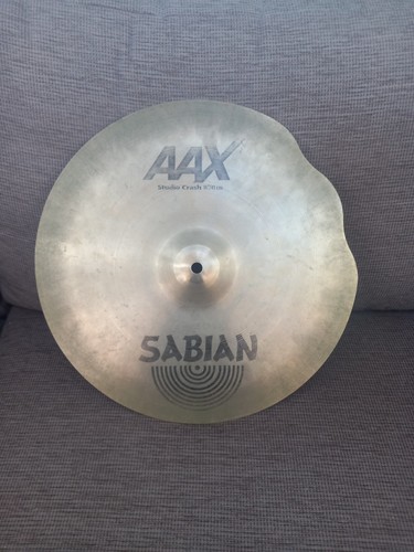 Platillo Sabian 16 AAX Studio Crash. Reparado