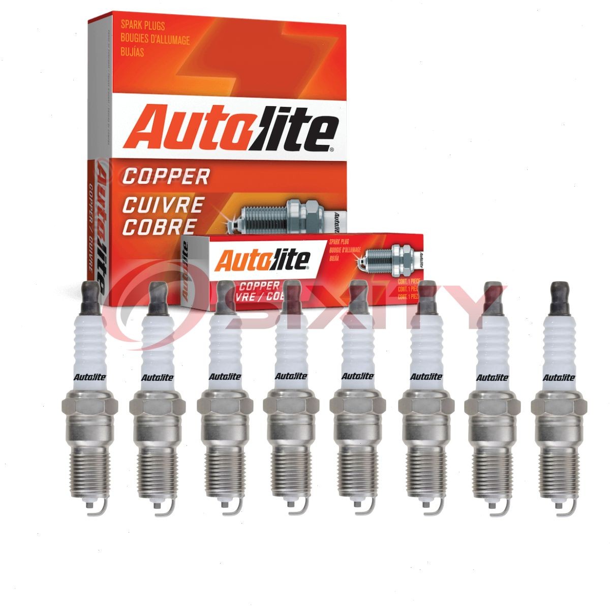 8 pc Autolite Copper Core Spark Plugs for 1991-2011 Lincoln Town Car do