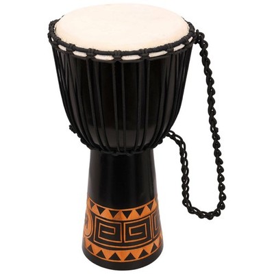 Meinl Percussion HDJ1-M - 10 Zoll Rope Tuned Headliner Series Wood  Djembe, C...