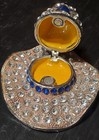 Estee Lauder VINTAGE 'Cowboy Hat' Silver Solid Perfume Compact — photo 2