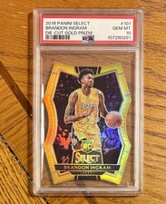 2016 Brandon Ingram Select Gold /10 RC PSA 10! Prizm POP 2 # 10/10 eBay 1/1