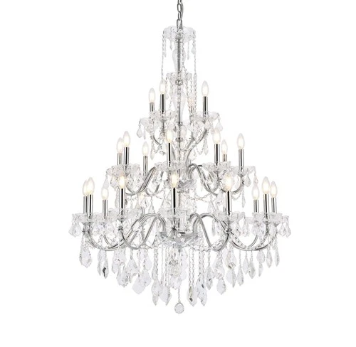 Elegant Lighting St. Francis 36" 24 Light Royal Crystal Chandelier - Picture 3 of 6