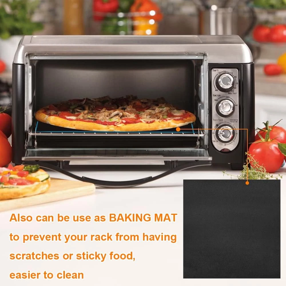 Non-Stick Air Fryer Oven Liners 11x12 Inches Set of 4 Reusable Toaster Oven Pans Non-Stick Air Fryer Oven Liners 11x12 Inches Set of 4 Reusable Toaster Oven Pans