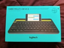 Bluetooth Multi-Device Keyboard - Logitech K480 Black - NEW OPEN BOX
