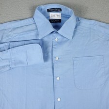 Nautica Shirt Mens Size 16.5 Blue Casual Button Up Long Sleeve 