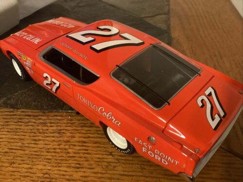 DONNIE ALLISON AUTOGRAPHED 1969 FORD TORINO COBRA DIECAST W/COA & CARD W/BOX - Picture 9 of 12