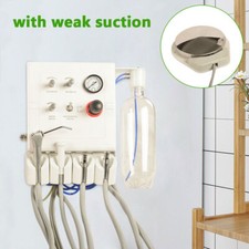 4 Hole Wall Mounted Dental Turbine Unit Triple way syringe W/ Weak Suction NEW