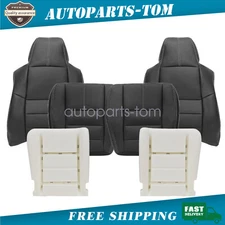 For 2008-2010 Ford F250 XLT Front Bottom / Top Leather Seat Cover / Foam Cushion