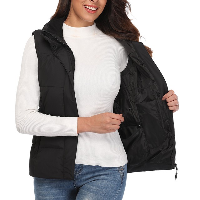 US STOCK! Women Heated Down Vest Lightweight Battery JacketExtra Slim