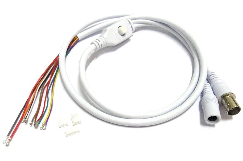 10x BNC Video DC Power OSD Menu 11pin 1.5T Control Pigtail CCTV Camera End Cable - Image 4 of 4