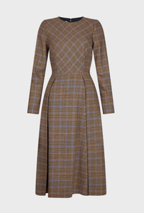 hobbs checked dress