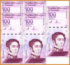 VENEZUELA 100 DIGITALES  5 NOTES 2021 UNC 100 million  USA SELLER