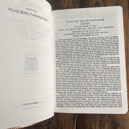 Heilige Bibel Referenzausgabe ~ KJV roter Buchstabe ~ gebundenes Leder ~ F54BR ~ personalisiert - Bild 10 von 12