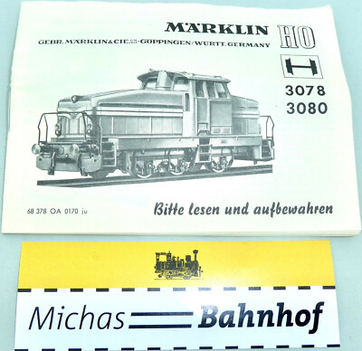 3078 3080 Märklin Anleitung 68 378 OA 0170 ju   å