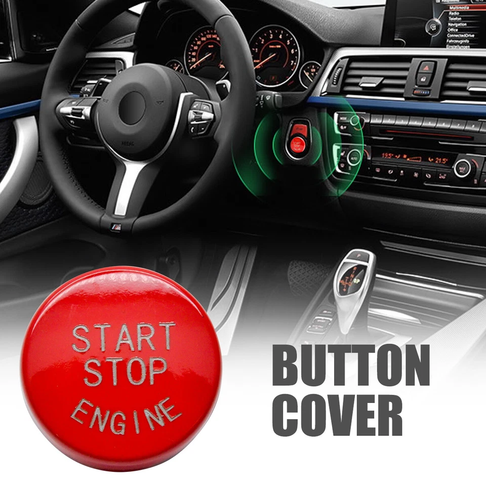 1x Start Stop Engine Button Switch Cover For BMW 1/2/3/5/7 Series X1/3/4/5/6 - Image 2 of 4