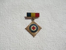 Medaille RUMÄNIEN VOLKSREPUBLIK ROT KREUZ VERDIENSTSTORDEN FÜR BLUTSPENDER an SP