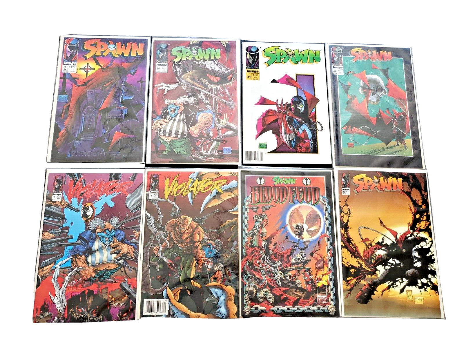 LOT OF (8) SPAWN AND VIOLATOR COMIC BOOKS SPAWN #2 14 21 22 32 | eBay