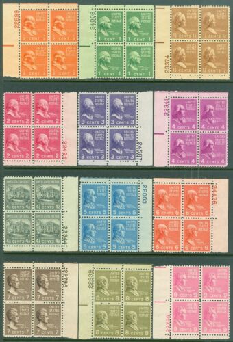 EDW1949SELL : USA 1938 Sc #803//831 Collection of 22 Diff. VF MNH P/Bs. Cat $102 - Picture 1 of 4