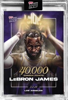 LeBron James - 2023-24 TOPPS NOW  Basketball Card LJ-40K - PR: 86,072