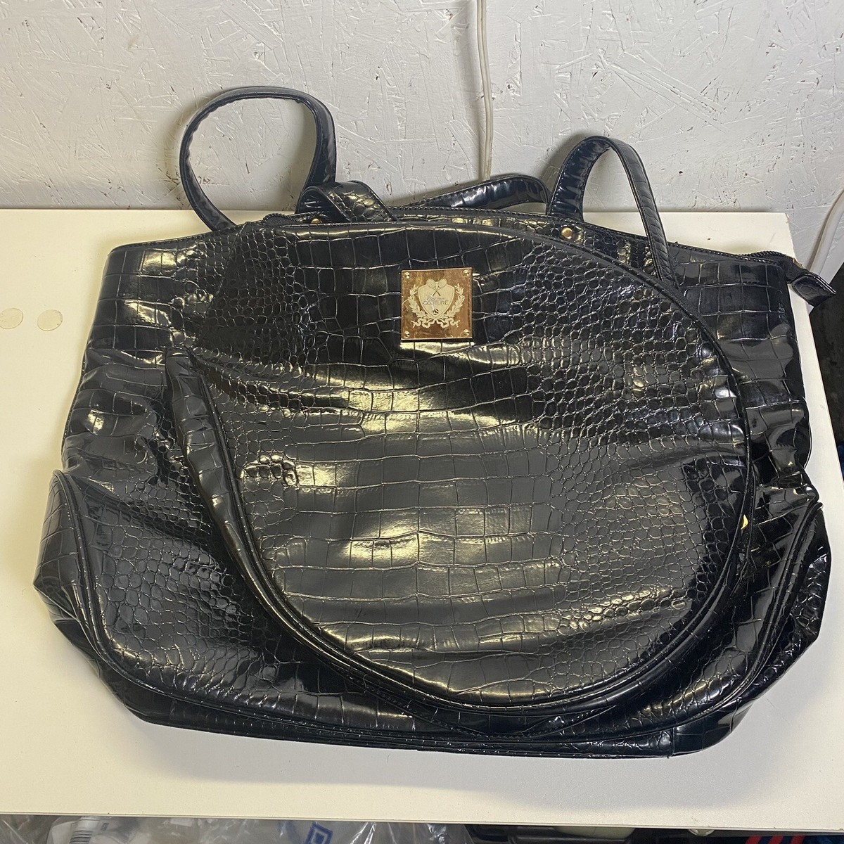 Court Couture Black Saint Tropez Tennis Bag