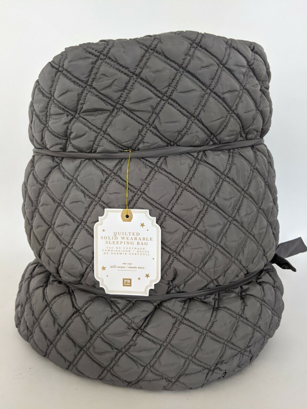 Pottery Barn PB Teen or Kids Fixed price for sale wearable bag sleeping quilted Long-awaited gray