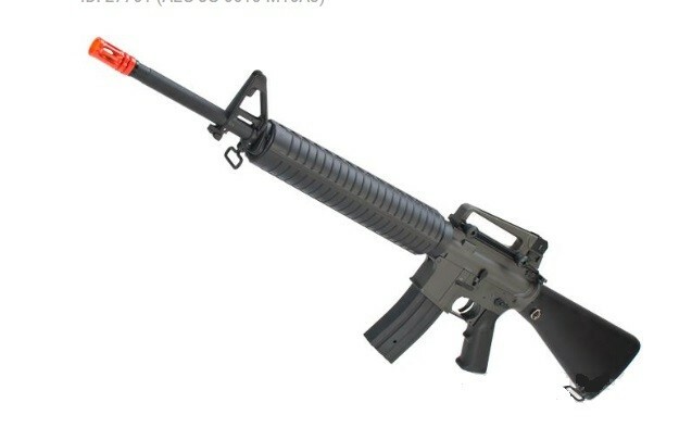Airsoft Electric Rifles Jg Enhanced Lipo Ready M16a3 Airsoft Aeg Rifle Black