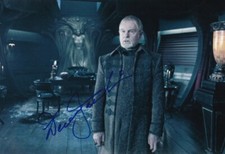 DEREK JACOBI signed Autogramm 20x30cm UNDERWORLD in Person autograph COA