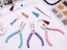 Needle/Chain Nose Pliers Round Nose Pliers and Wire Cutter for Jewelry Repair
